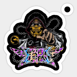 metal baby Sticker